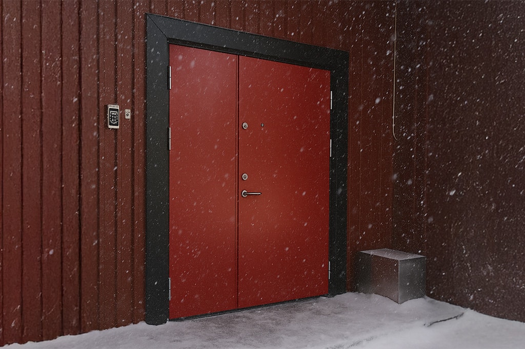 Säkerhetsdörr i snöoväder, Ambassadoor